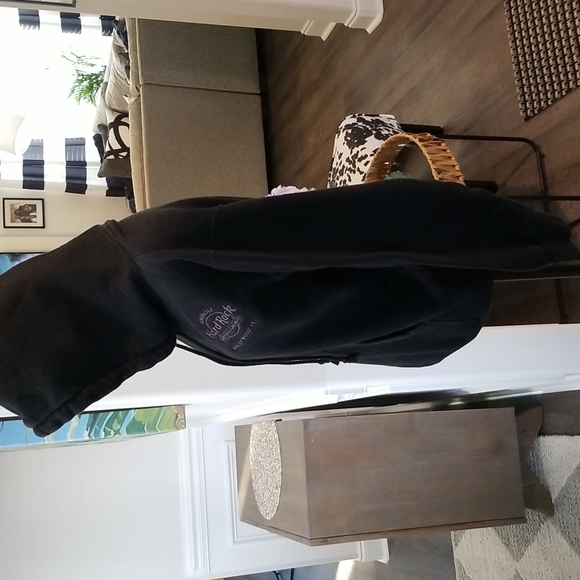 Hardrock Cafe Hollywood Florida Black Hoodie Men's Small - Picture 3 of 8